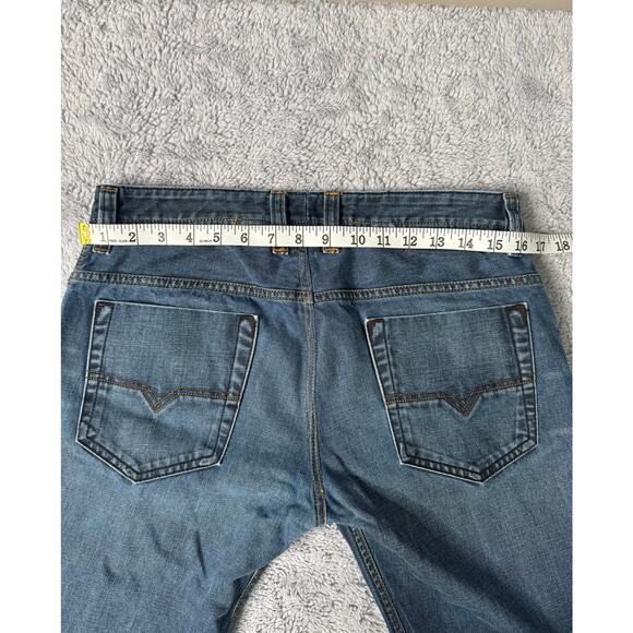 Men's Blue Straight Jeans - Picture 3 of 10